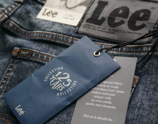 Джинсы скинни LEE LUKE PUNK BLUE W30 L34