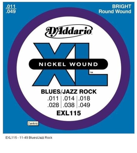 D'Addario EXL115 /11-49/ Struny do elektrycznej