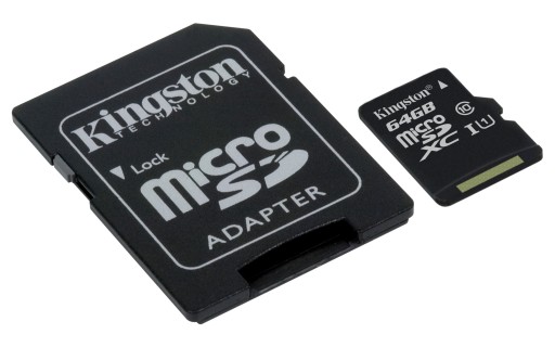 КАРТА KINGSTON MICRO SD 64 ГБ cl10 UHS + МИКРО-РИДЕР