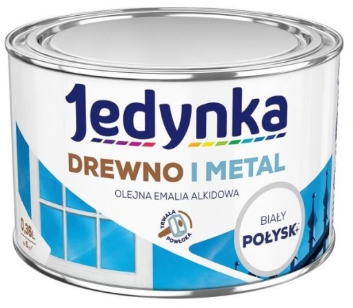 JEDYNKA do Drewna i Metalu 0,36L Biały Połysk