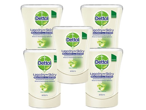 Сменный блок для аппликатора DETTOL, Алоэ Вера, 5x250 мл