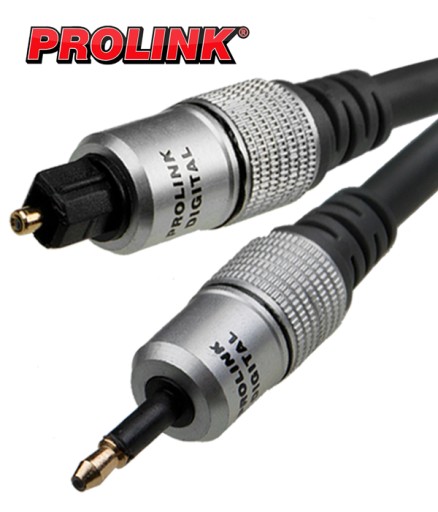 ЭКСКЛЮЗИВНЫЙ ОПТИЧЕСКИЙ КАБЕЛЬ MINI TOSLINK PROLINK 0,5 м
