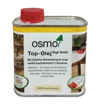 OSMO 3058 TOP OIL для столешниц, ПРОЗРАЧНОЕ 0,5 л