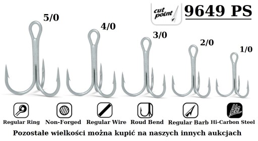 KOTWICZKA MORSKA NA DORSZE VMC 9649PS Nr.4/0
