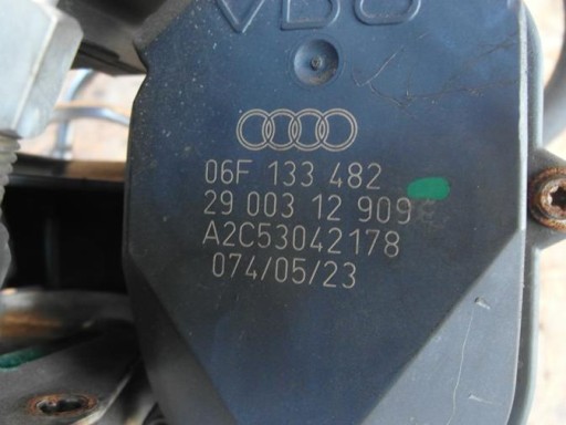 AUDI A4 B7 2.0 TFSI BGB РЕГУЛЯТОР ВПУСКНОГО ПАТРУБКА 06F133482 06D133185L