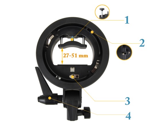 ADB4 uchwyt adapter ELINCHROM DO LAMP SYSTEMOWYCH