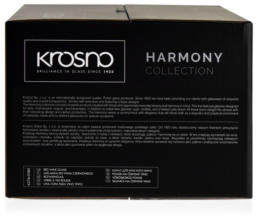 Красивые бокалы для воды KROSNO Harmony 580/670мл