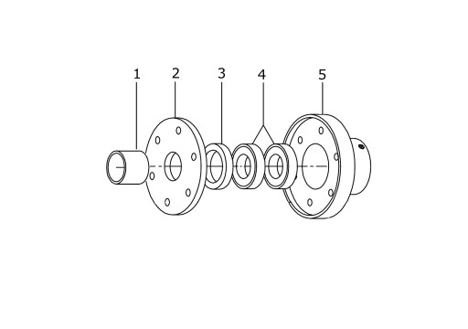 Ремкомплект заднего вала Brinkmann DC260/43/45