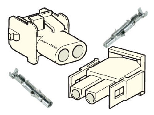 РАЗЪЕМ MATE-N-LOCK 2-контактный MNL2 MNL-2