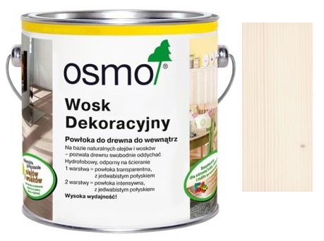 OSMO 3111 Воск декоративный БЕЛЫЙ 0,125л