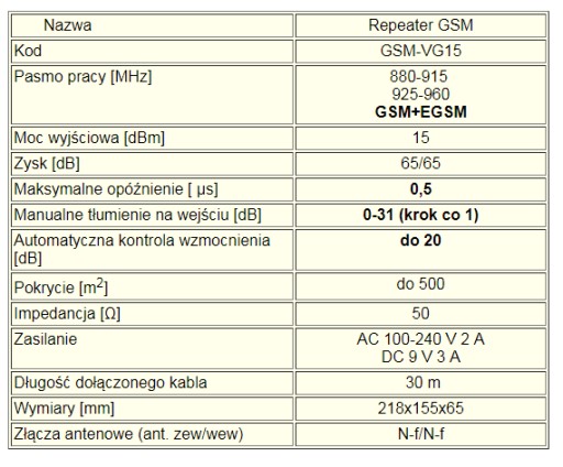 Расширитель диапазона GSM VG15 на 500м2 505