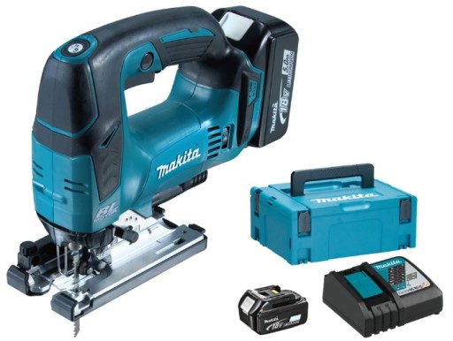 MAKITA DJV182RTJ wyrzynarka 18V 2x5,0Ah MAKPAC