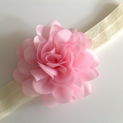 Цветочная полоса Ecru+Pink 35CM-54CM крещение