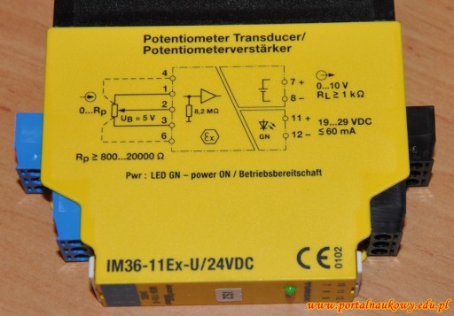 IM36-11Ex Формирователь сигнала потенциометра TURCK