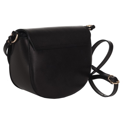 ЧЕРНАЯ КОЖАНАЯ ИТАЛЬЯНСКАЯ СУМКА С КЛАПАНОМ VERA PELLE LEATHER