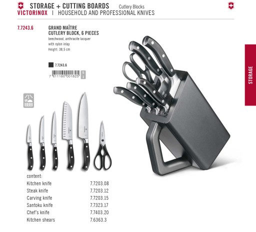 Victorinox blok na noze kuchenne 6 czesci