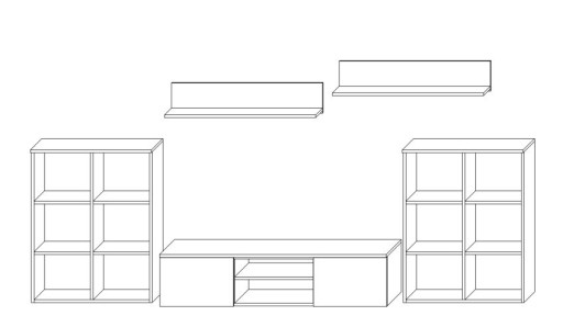 HERKULES SONOMA WHITE LIVING FURNITURE секция