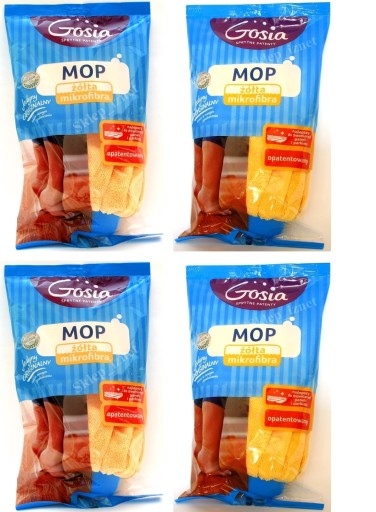 Швабра из микрофибры Gosia желтая