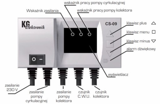 Контроллер типа CS-09 - Коллекторные насосы SOLAR