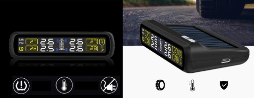 4x TPMS ДЛЯ ДАТЧИКА ТЕМПЕРАТУРЫ ДАВЛЕНИЯ АВТОМОБИЛЯ. СОЛНЕЧНАЯ