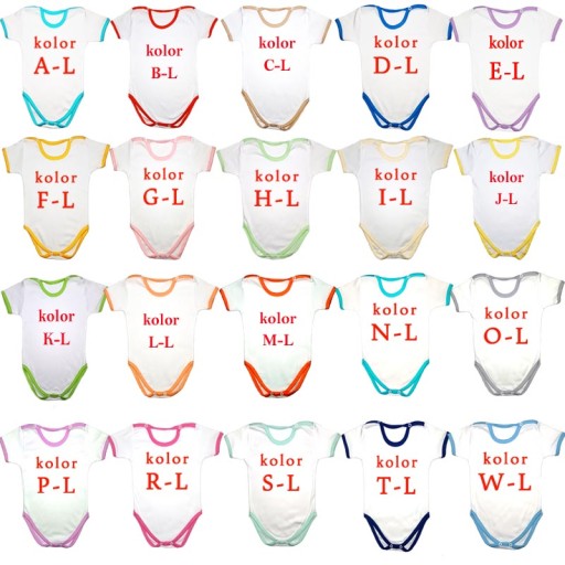 Боди с надписями SHORT SLEEVE хлопок ПОЛЬСКИЙ 74 см
