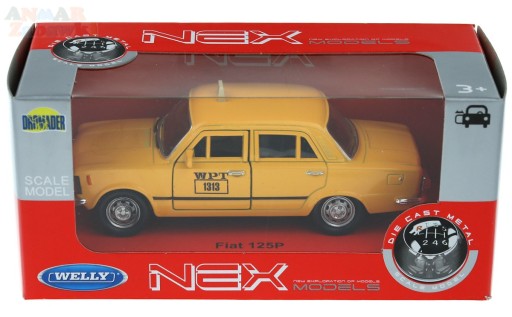 FIAT 125 TAXI 1313 ЧЕЙНДЖЕРЫ МОДЕЛЬ WELLY 1:34