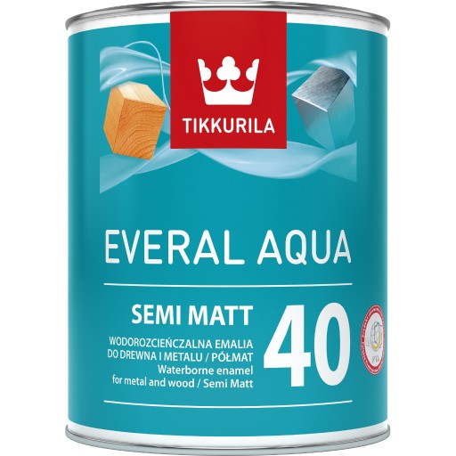 Водная эмаль Tikkurila Everal Aqua 10 40 80 НОВИНКА