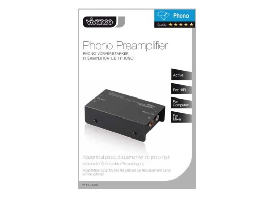 Ударять!!! Фонокорректор VIVANCO PA115 PRE AMP PHONO Магазин W-wa