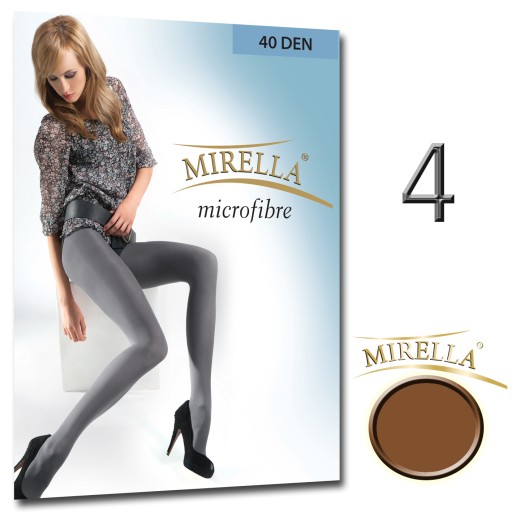 Mirella Microfibra колготки 40 DEN Гладкое покрытие 4/XL Bronzo