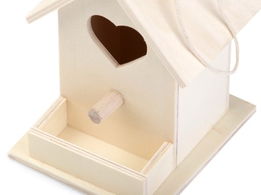 miniaturowy drewniany Domek dla ptaków