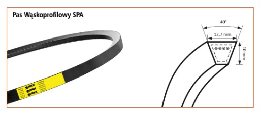 SPA-2932 Stomil V-образный ремень 12,7x10 SPA 2932