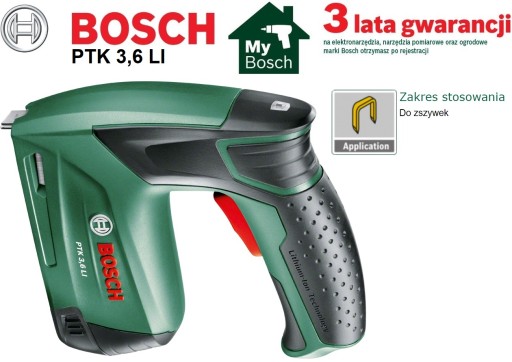 АККУМУЛЯТОРНЫЙ СТЕПЛЕР BOSCH PTK 3.6 LI 4-10 мм