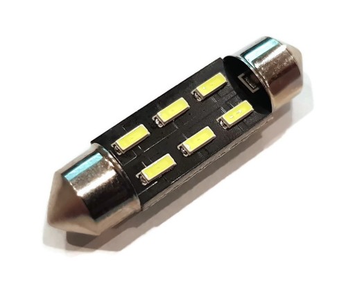 ЛАМПОЧКА 6 LED 4014 SMD ТРУБКА 36мм C5W C10W ПРЕМИУМ