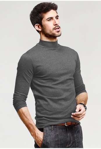 Elegancki półgolf sweter męski golf WXM XXL antrac