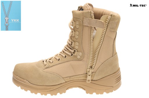 BUTY TAKTYCZNE Thinsulate 3M zamek YKK - KHAKI 40