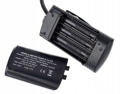 K&M 12244 2LED настольная лампа с 2 гибкими стойками