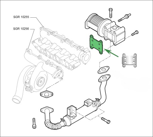 Заглушка EGR 1.9 JTD ALFA ROMEO FIAT 1.9 CDTi OPEL