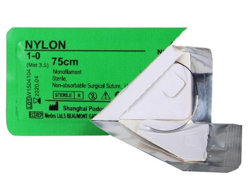 Nić nici chirurgiczne szwy NYLON 1 40mm i. okrągła