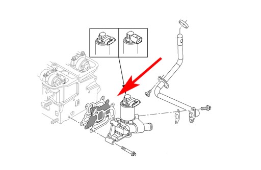 012 Заглушка EGR OPEL Agila Astra G Corsa B/C 1.0