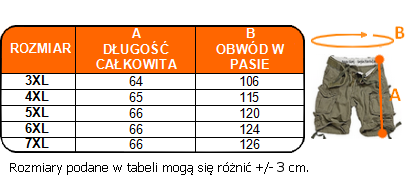 KRÓTKIE SPODENKI DIVISION M65 SURPLUS + PAS 6XL