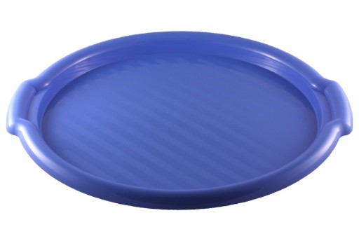 Taca plastikowa 34cm okrągła biała, beżowa