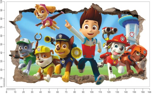 Наклейка на стену PAW PATROL большая XXL P1