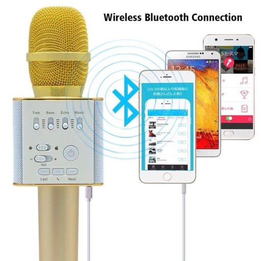 БЕСПРОВОДНОЙ МИКРОФОН КАРАОКЕ ДИНАМИК BLUETOOTH