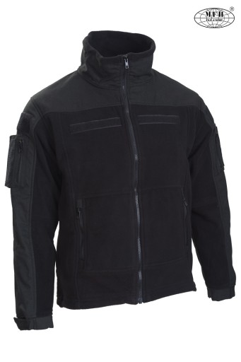 BLUZA Taktyczna POLAR Windstopper MFH - Czarna 3XL