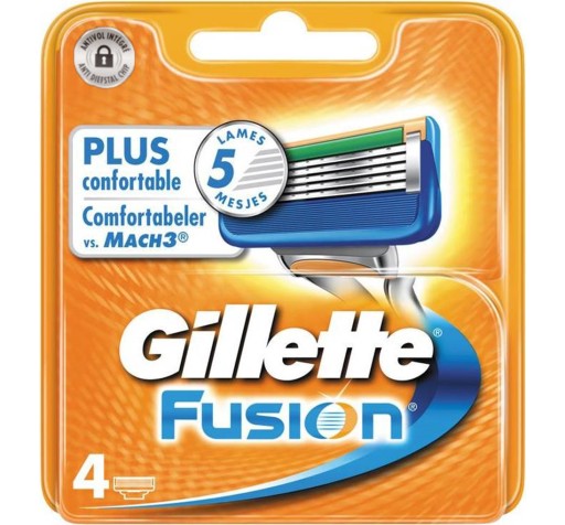 GILLETTE FUSION - 4 ШТ. - ОРИГИНАЛ.