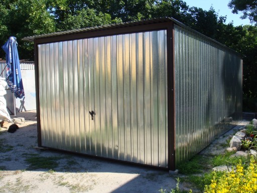 Гараж из листового металла 3x5 Blaszak Garages ПРОИЗВОДИТЕЛЬ гаражей