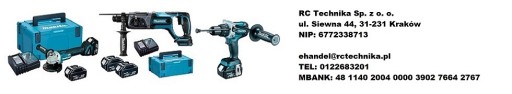 MAKITA MAKPAC 1 КОРПУС + ВСТАВКА DC18RC 4 x BL1850B