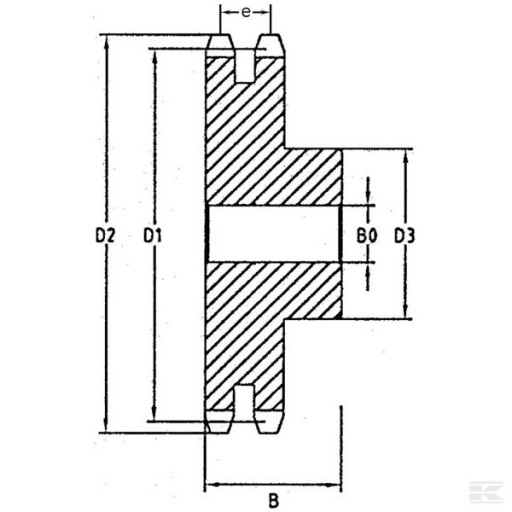 ЦЕПНОЕ КОЛЕСО 10B-2 5/8