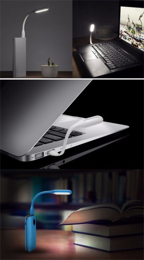 LAMPKA SILIKONOWA USB DO LAPTOPA 6 LED MOCNA