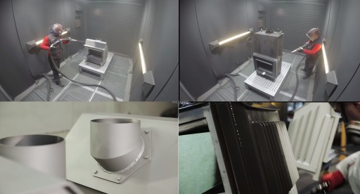 WKŁAD EKO kominek kaseta ARKE 95 TURBINA CZARNY